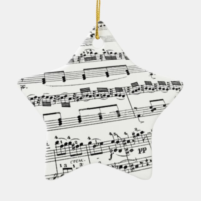Sheet Music Keramik Ornament (Vorne)