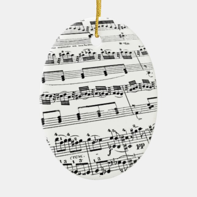 Sheet Music Keramikornament (Vorne)