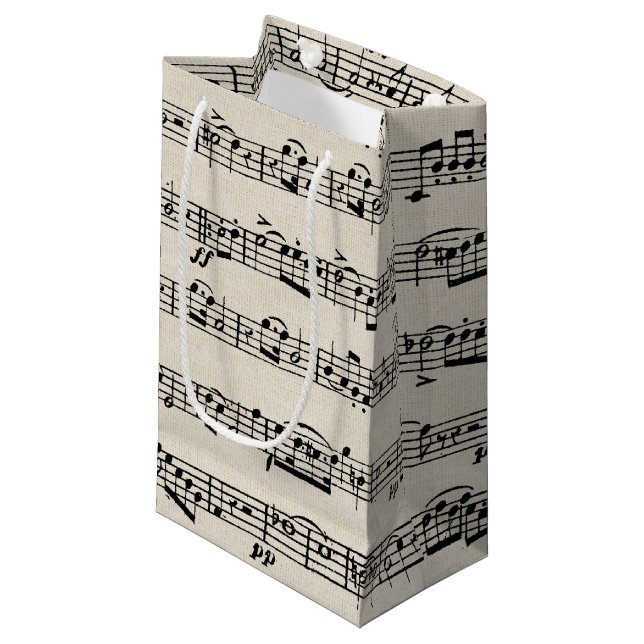 Sheet Music Kleine Geschenktüte (Vorderseite Schrägansicht)