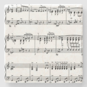 Sheet Music Steinuntersetzer