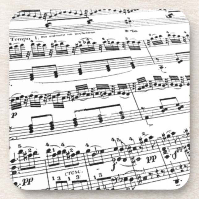 Sheet Music Untersetzer (Vorderseite)