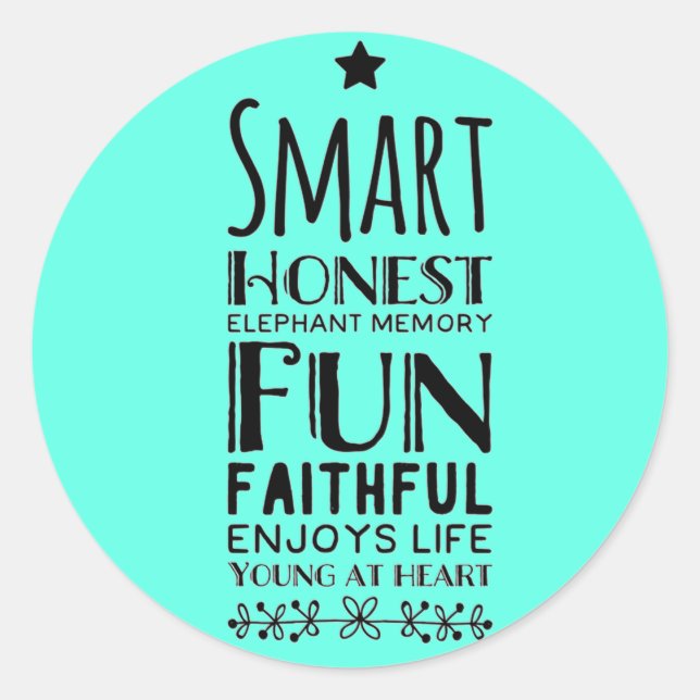 Sheffey Acronym Runder Aufkleber (Vorderseite)