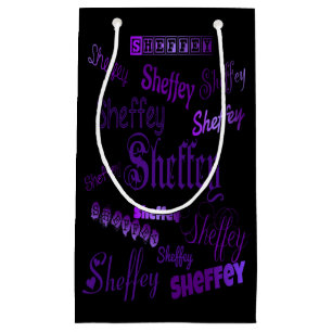 Sheffey Lila Schriftartes Kleine Geschenktüte