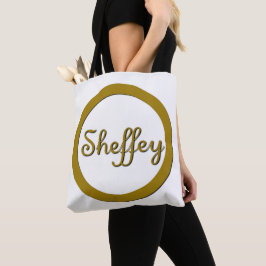 Sheffey Monogram in Gold Tasche