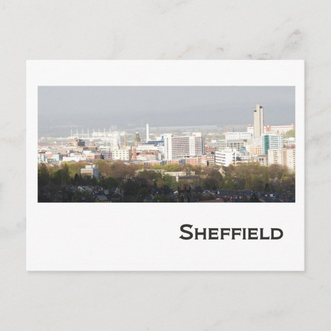 Sheffield Landscape Postkarte (Vorderseite)