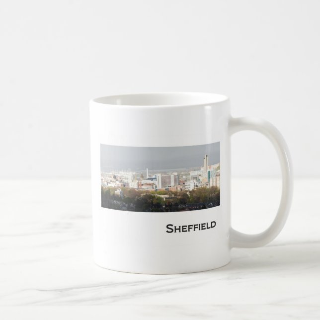 Sheffield-Landschaftsbild Kaffeetasse (Rechts)