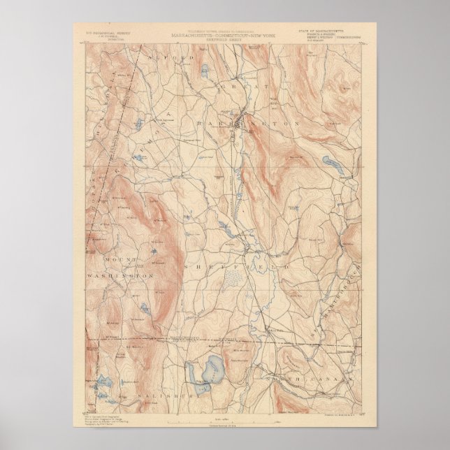 Sheffield, Massachusetts Poster (Vorne)