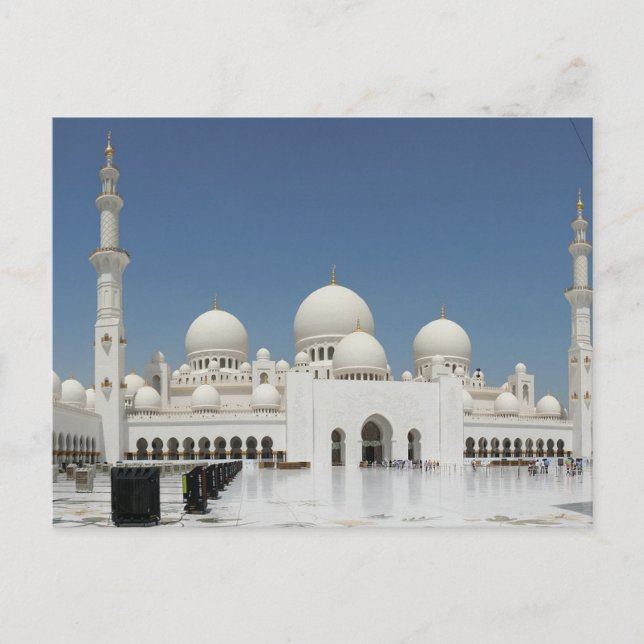 Sheik Zayed Grand Mosque VAE Masjid Abu Dhabi Postkarte (Vorderseite)