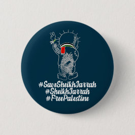 Sheikh Jarrah Free Palestine Button