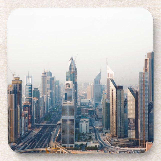 Sheikh-Zayed-Straße Untersetzer (Vorderseite)