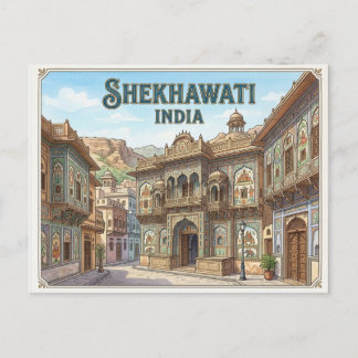 Shekhawati Indien Reise Postkarte