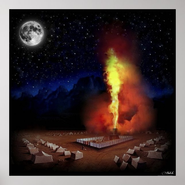 Shekinah-Herrlichkeit Gottes Poster (Vorne)