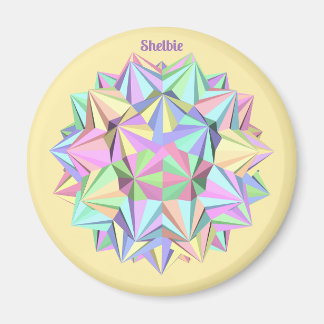 SHELBIE ~ POLYHEDRA ~ PASTEL~ MAGNET
