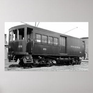 Shelburne Fälle u. Colrain Straßenbahnauto #25 Poster