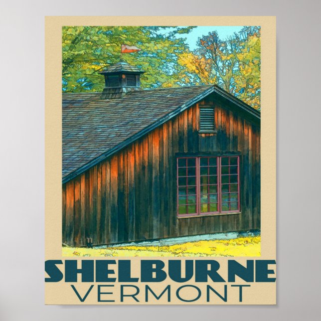 Shelburne Vermont Travel Poster (Vorne)