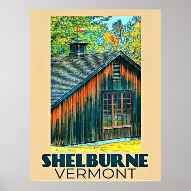 Shelburne, Vintage-Reiseplakat Vermont Poster (Vorne)