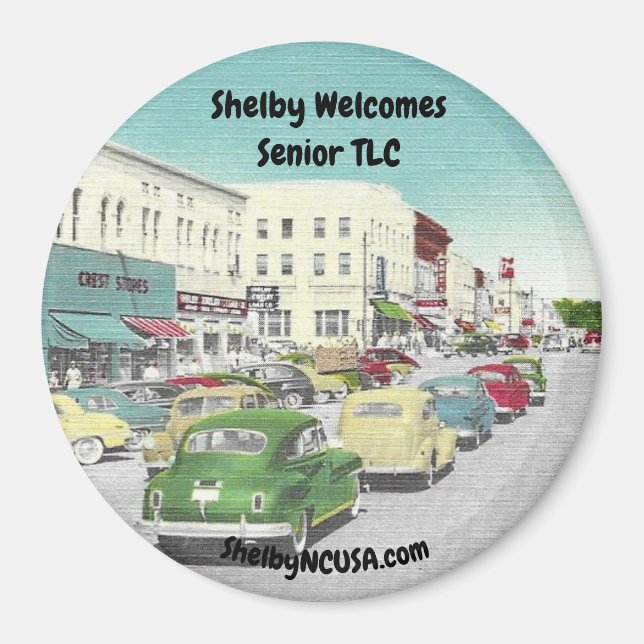 Shelby begrüßt Senior TLC Magnet (Vorne)