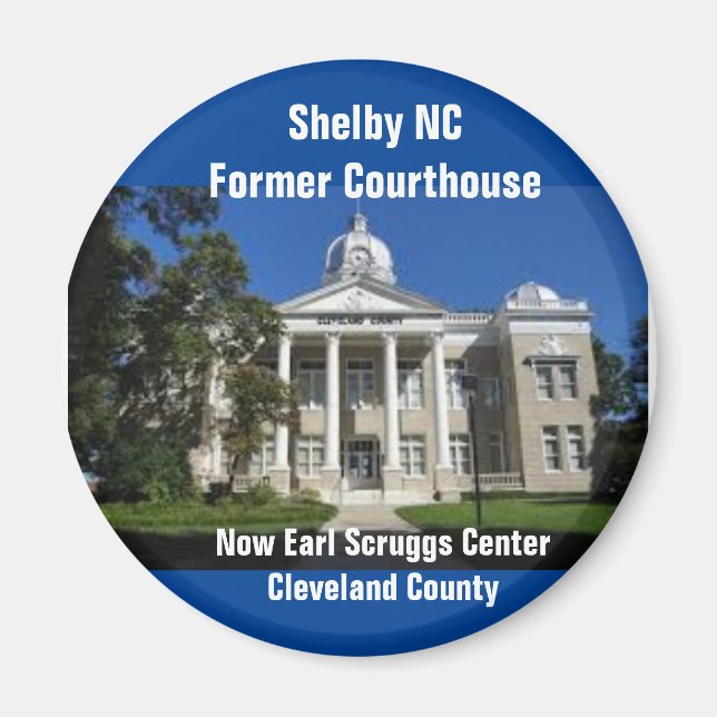 Shelby NC Former Cleveland County Courthouse Magnet (Vorne)