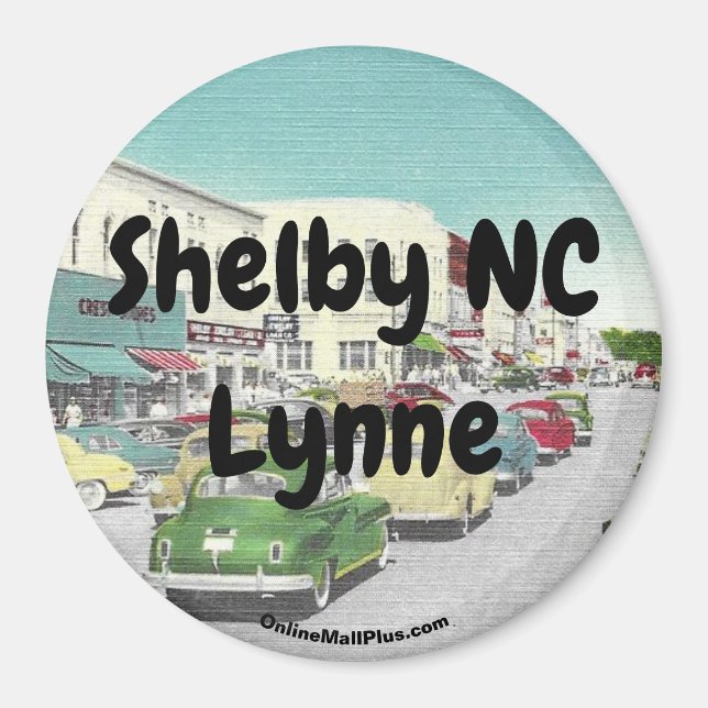 Shelby NC Lynne Magnet (Vorne)