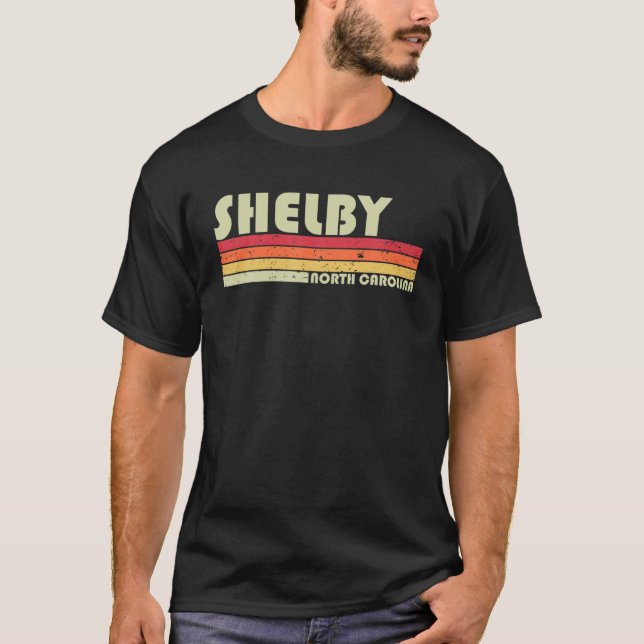 SHELBY NC NORTH CAROLINA Funny City Zuhause Roots  T-Shirt (Vorderseite)