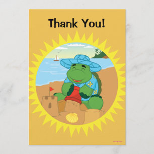 Sheldon auf dem Strand Dankeskarte