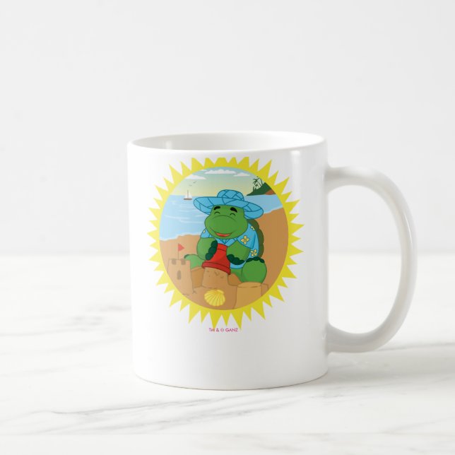 Sheldon auf dem Strand Kaffeetasse (Rechts)