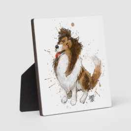 Sheldon die Sheltie Fotoplatte
