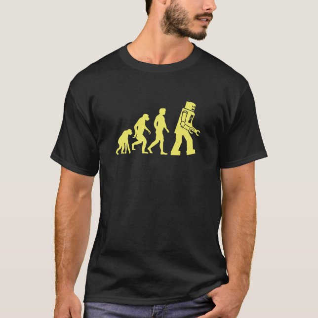 Sheldon Robot Evolution Classic T-Shirt (Vorderseite)