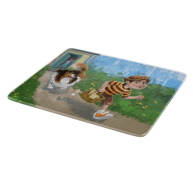 Sheldon und Davie Adventure Schneidebrett (Ecke)