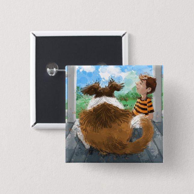 Sheldon und Davie Relaxing Button (Vorne & Hinten)