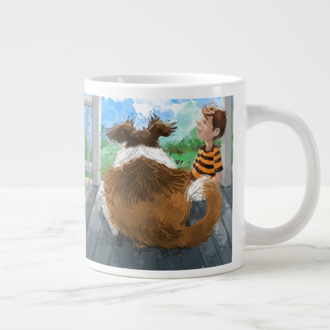 Sheldon und Davie Relaxing Jumbo-Tasse (Rechts)