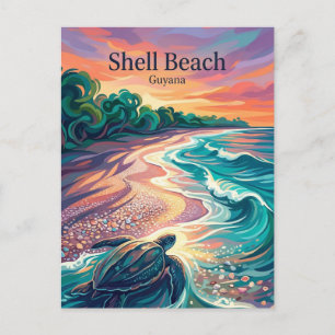 Shell Beach Guyana Postkarte