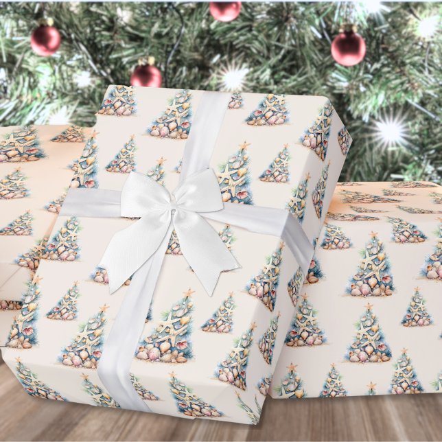 Shell Beach Weihnachten Geschenkpapier (Shell Beach Christmas Wrapping Paper )