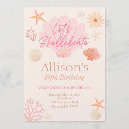 Shell Birthday Invitation Einladung