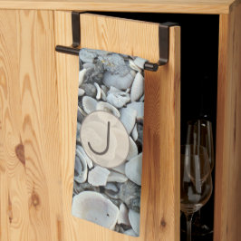 Shell Haven Initial Pattern Geschirrtuch