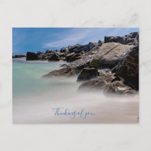 Shell Island Felsen und Wellen In Gedanken an Dich Postkarte