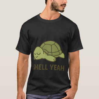 Shell Ja Lustige Lazyurtle Retro T-Shirt