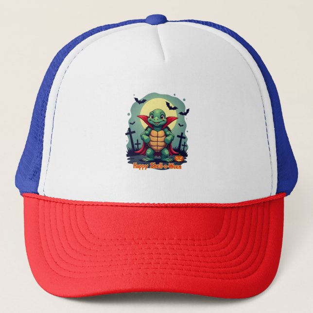 Shell-o-Ween-Schildkröte Truckerkappe (Vorderseite)