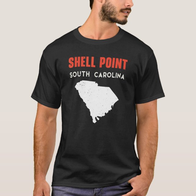Shell Point and Arcadia South Carolina USA State A T-Shirt (Vorderseite)