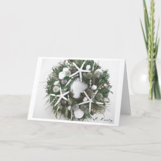 Shell Wreath Feiertagskarte