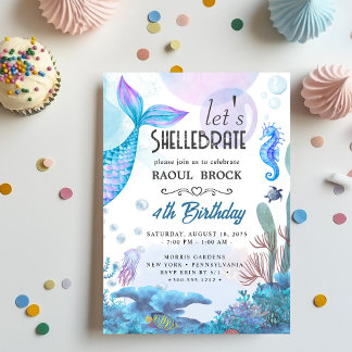 Shellebrate Geburtstag Einladung