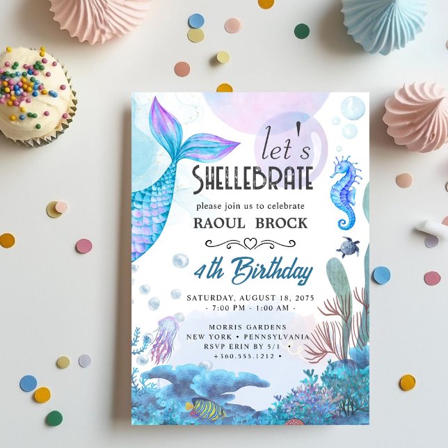 Shellebrate   Geburtstag  Einladung (Von Creator hochgeladen)