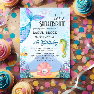 Shellebrate Geburtstag Einladung