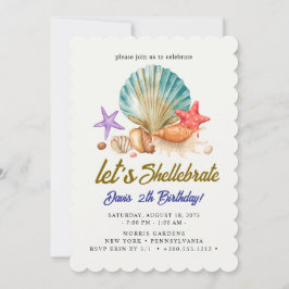 Shellebrate Geburtstag Einladung