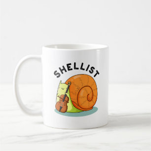 Shellist Funny Snail Cello Pun Kaffeetasse