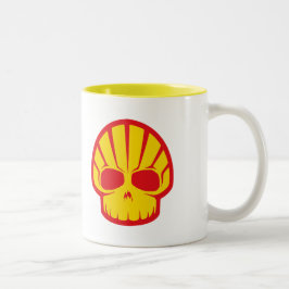 "Shelly der Schädel-" Kaffee-Tasse Zweifarbige Tasse