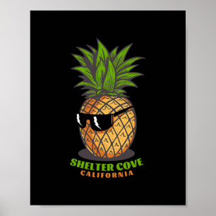 Shelter Cove Kalifornien Ca Ananas-Sonnenbrille Ur Poster