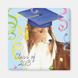 Sheltie Absolvent Magnet