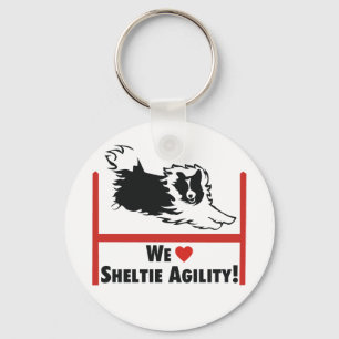 Sheltie Agility-Liebe Schlüsselanhänger
