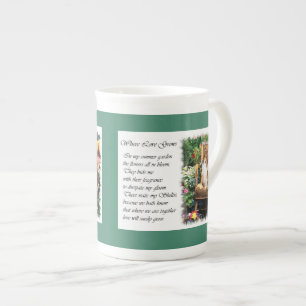 Sheltie Art spendet Sommergarten Prozellantasse